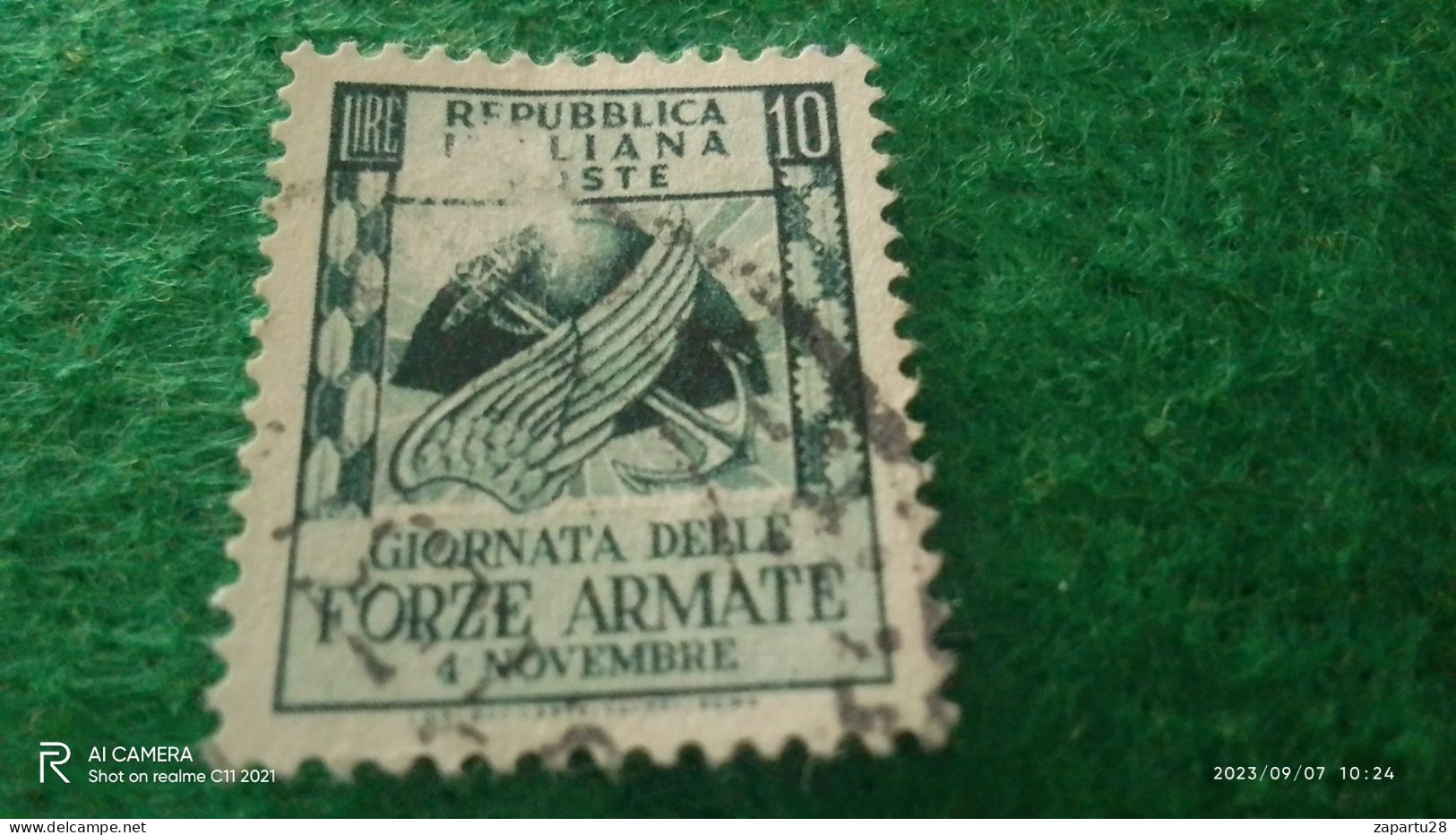 ıTALYA-1944-1946    10 CENT    USED - Airmail