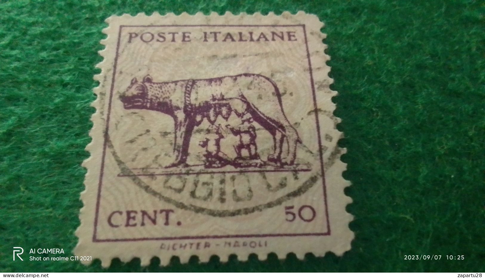 ıTALYA-1944-1946    50 CENT    USED - Luftpost