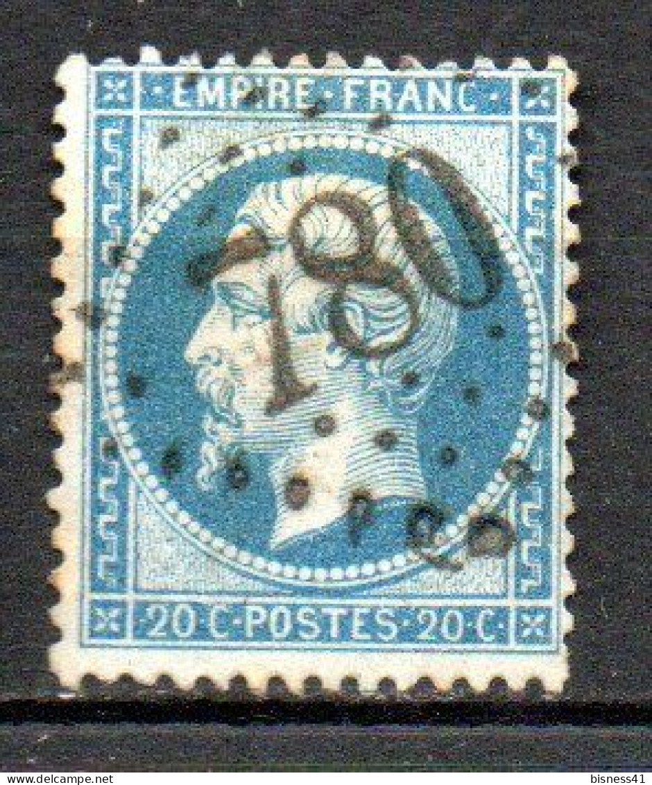 France Gros Chiffres GC 780 Caudrot N° 22 Napoléon III Bleu De France Cote : 25,00€ - 1862 Napoleon III