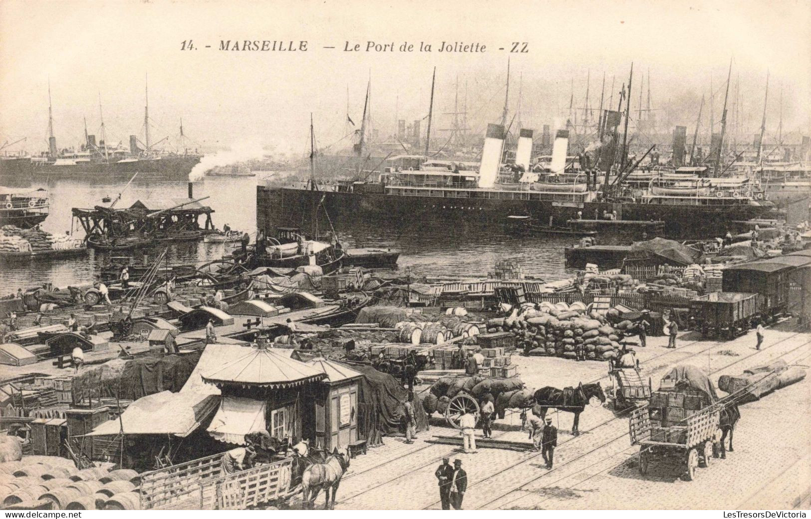 FRANCE - Marseille - Le Port De La Joliette - ZZ - Carte Postale Ancienne - Joliette, Port Area