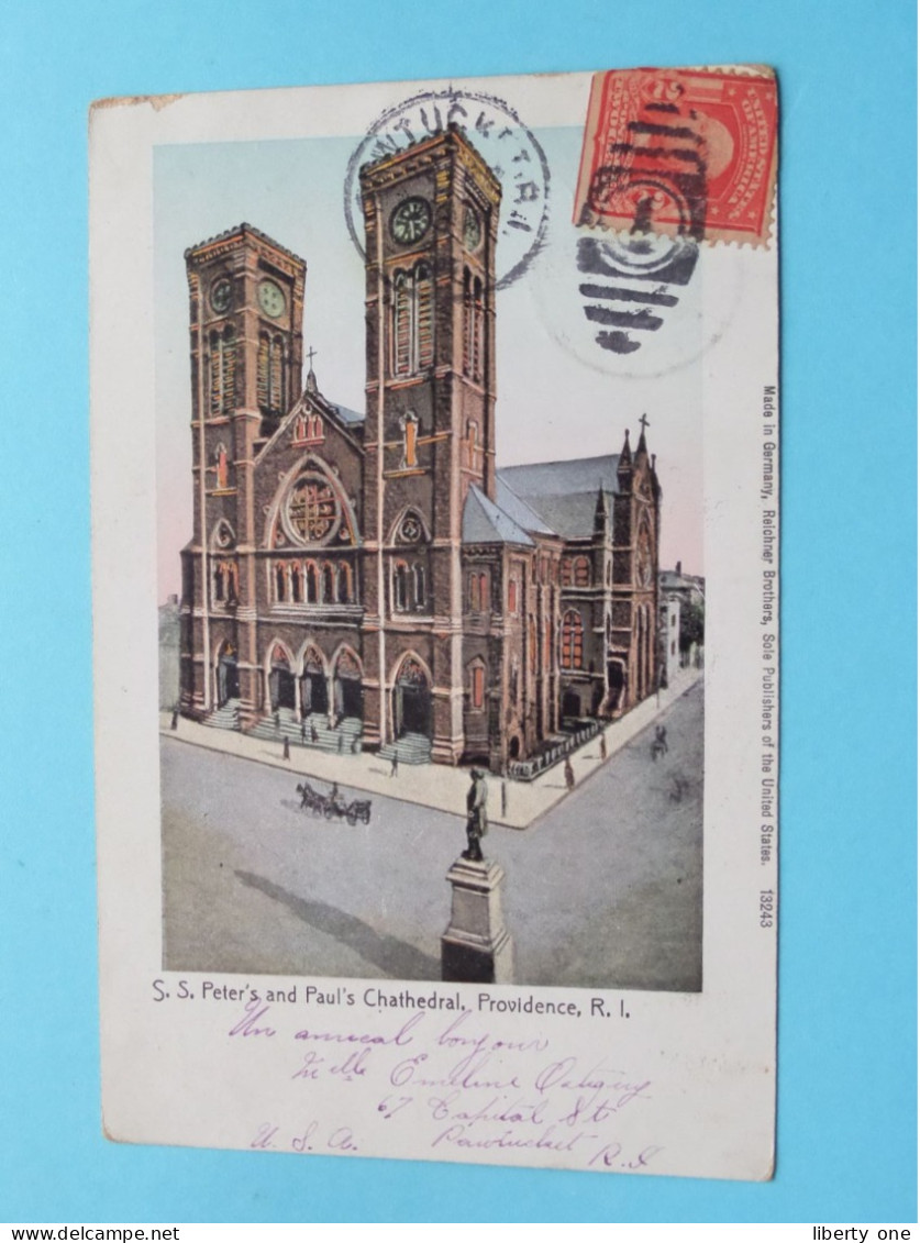 S.S. Peter's And Paul's Chathedral ( Edit. REICHNER Brothers - 13243 ) Anno 1905 ( Zie / Voir SCANS ) ! - Providence