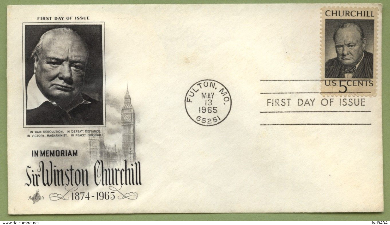 N° 781 Des U.S.A. Sur Enveloppe 1er Jour - - Sir Winston Churchill