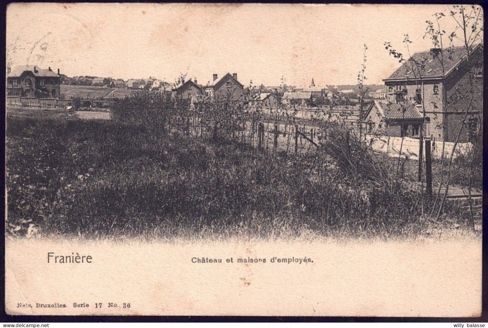 +++ CPA - FRANIERE - Château Et Maisons D'employés - Cachet Relais 1903  // - Floreffe