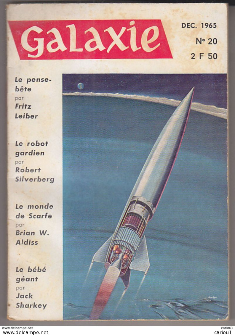 C1 GALAXIE # 20 1965 LEIBER Silverberg ALDISS Cordwainer SMITH Slesar LAUMER Port Inclus France - Opta