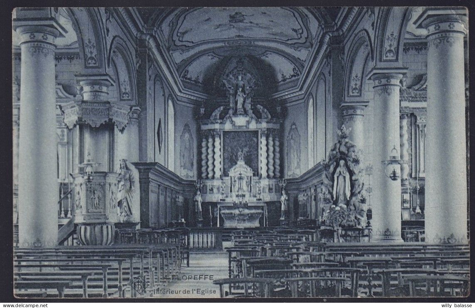 +++ CPA - FLOREFFE - Intérieur De L'Eglise - 1907  // - Floreffe