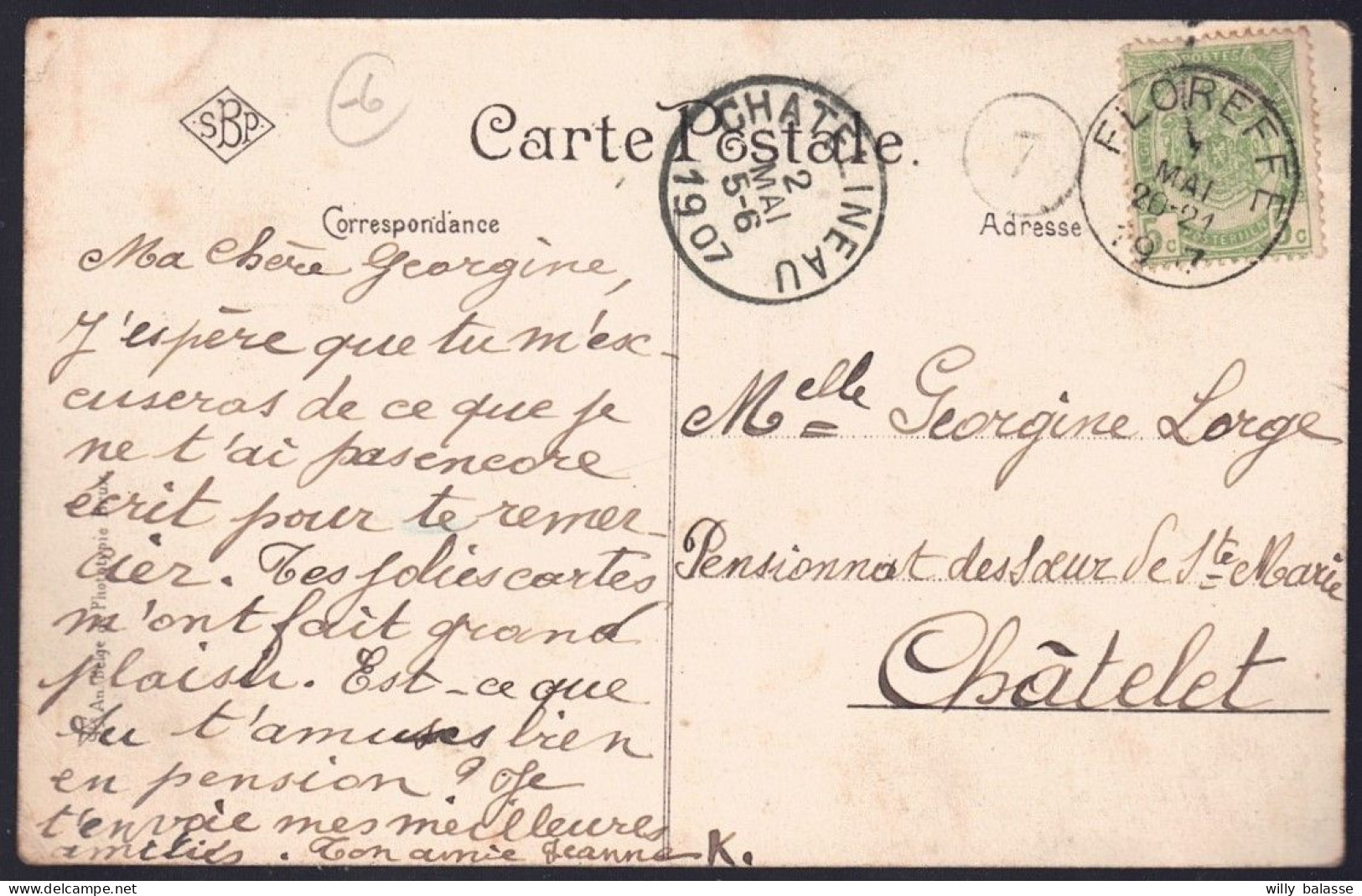 +++ CPA - FLOREFFE - Intérieur De L'Eglise - 1907  // - Floreffe