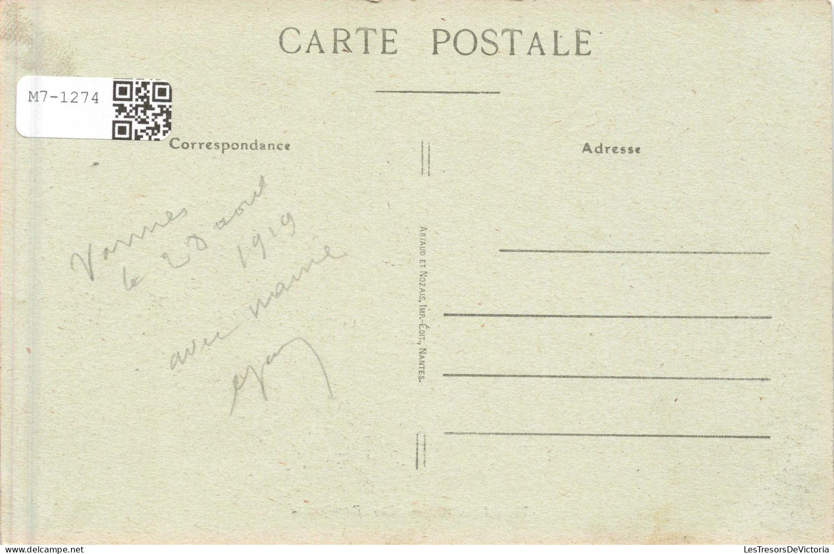 FRANCE - Vannes  - Les Remparts - Carte Postale Ancienne - Vannes