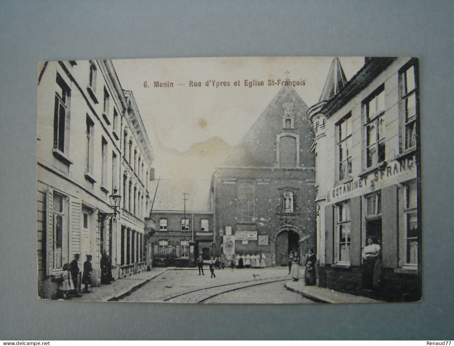 Menin - Rue D'Ypres Et Eglise St François - Menen