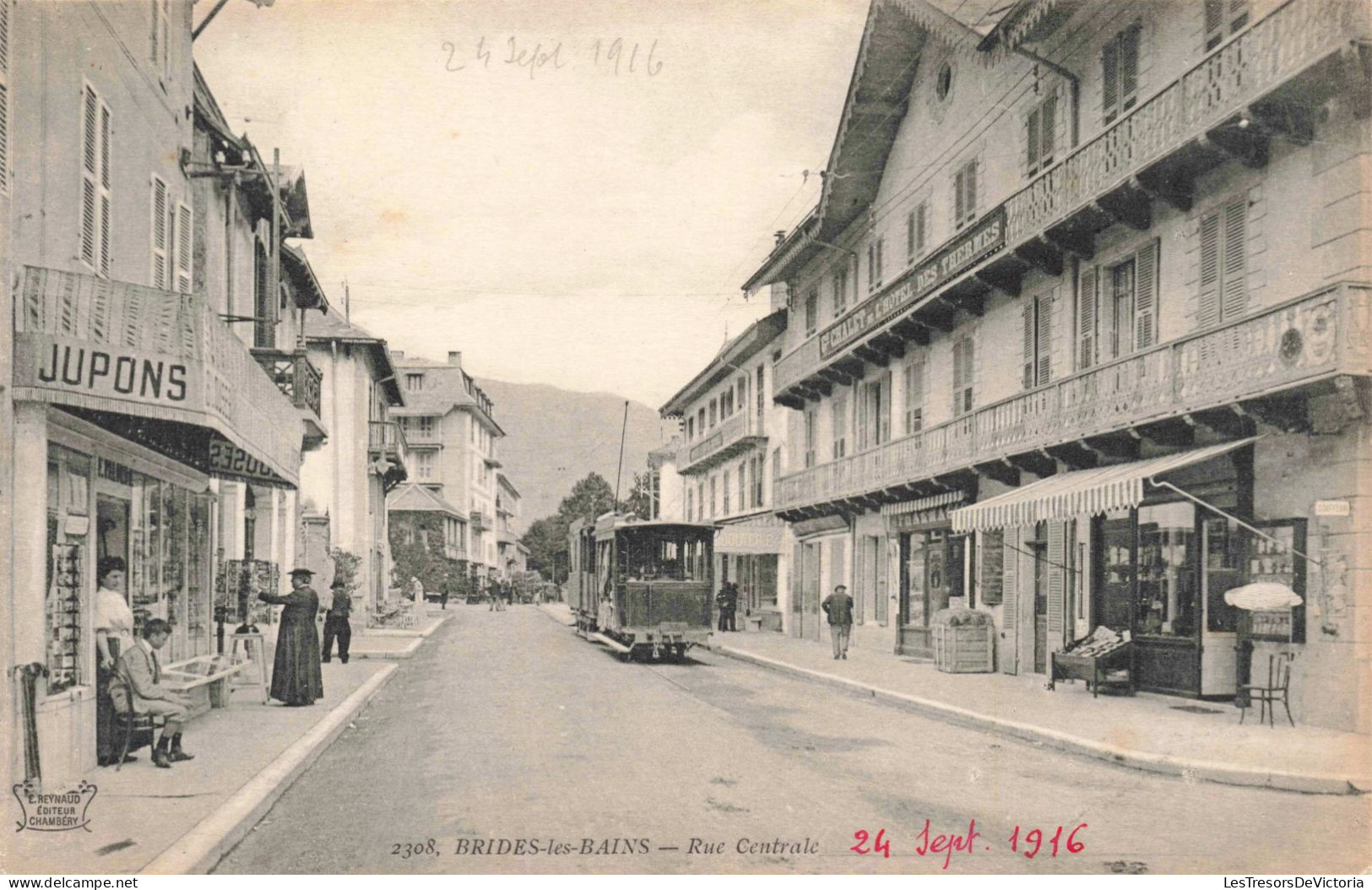 FRANCE -  Brides Les Bains - Rue Centrale - Carte Postale Ancienne - Albertville