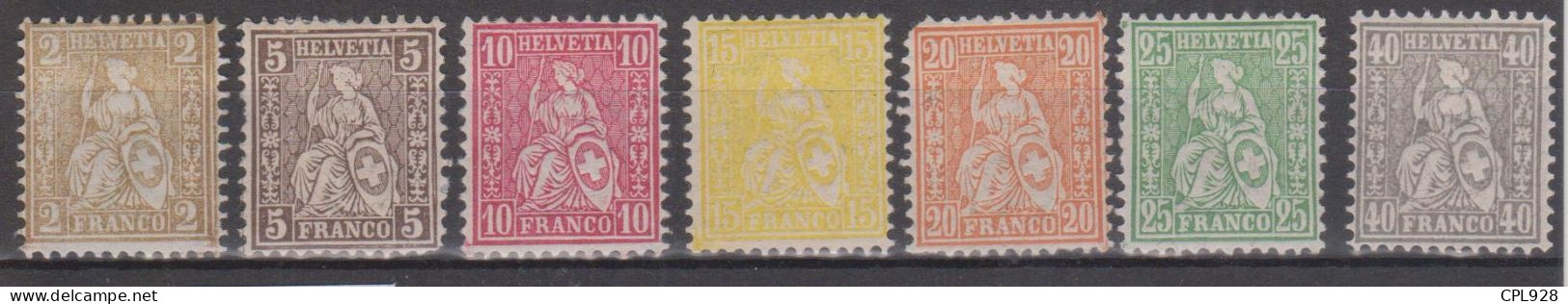 Suisse N° 49 à 55 Avec Charnières - Unused Stamps