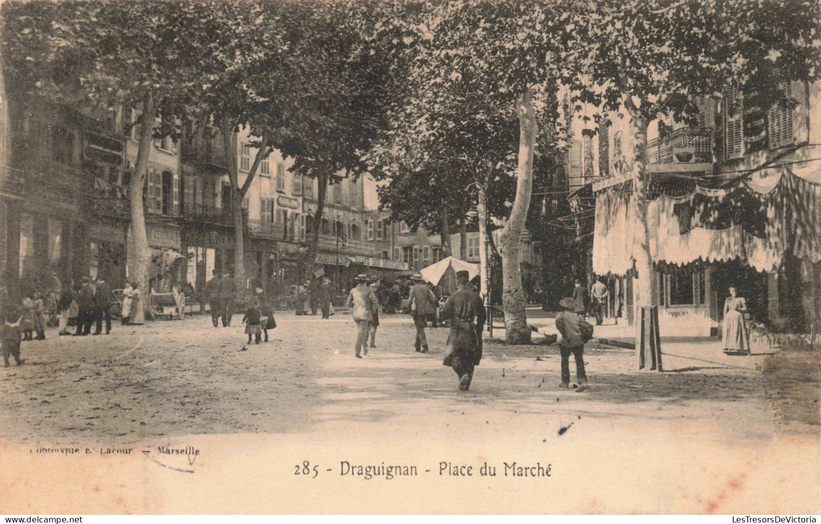 FRANCE - Draguignan - Place Du Marché - Animé - Carte Postale Ancienne - Draguignan