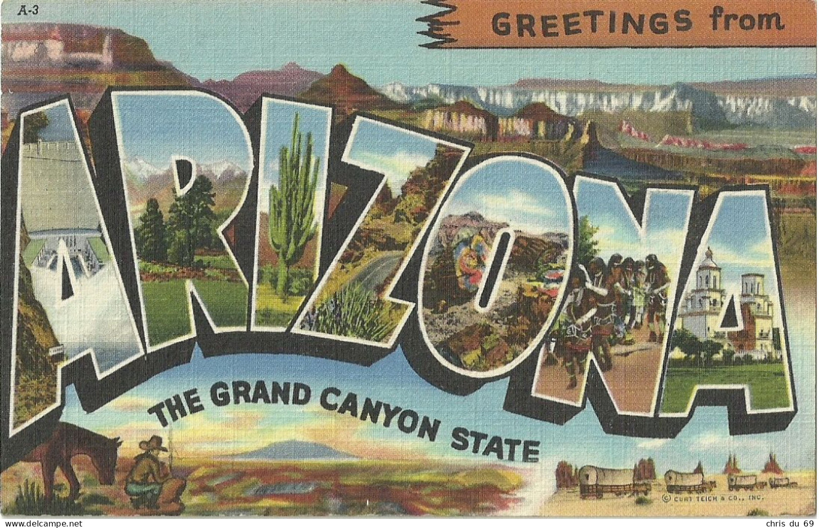 Greetings From Arizona The Grand Canyon State - Grand Canyon