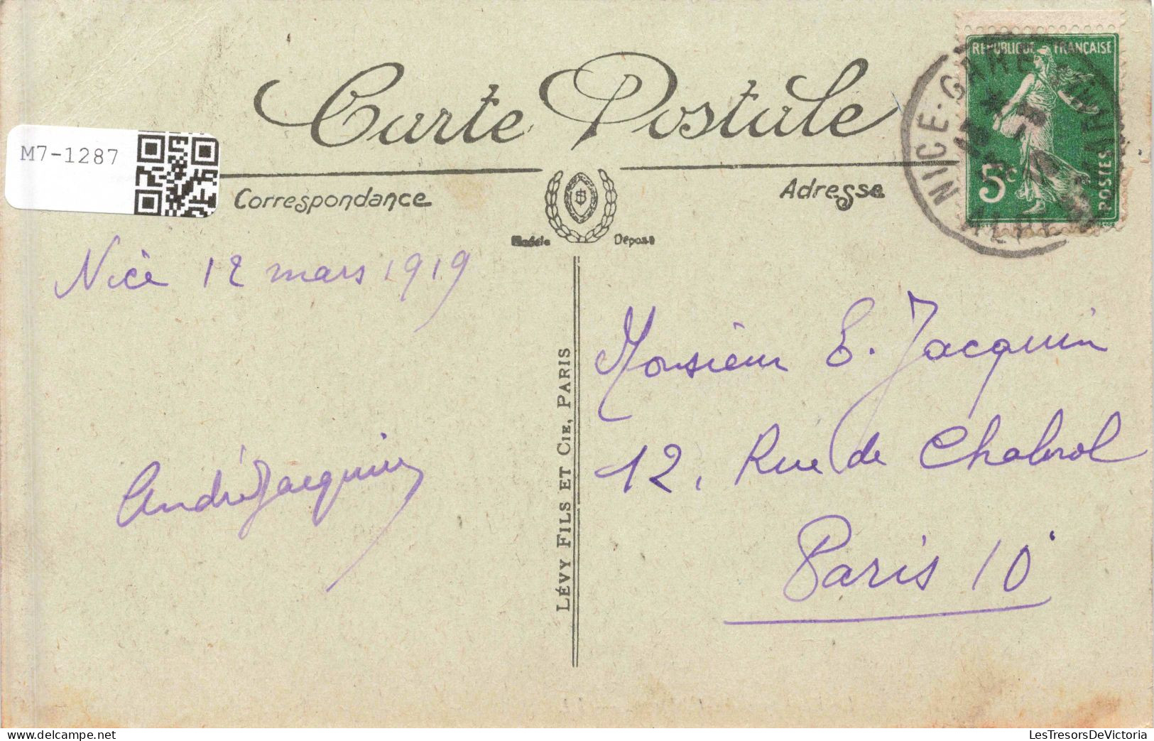FRANCE  - Nice  - Le Port Pris Du Château - Carte Postale Ancienne - Cartas Panorámicas