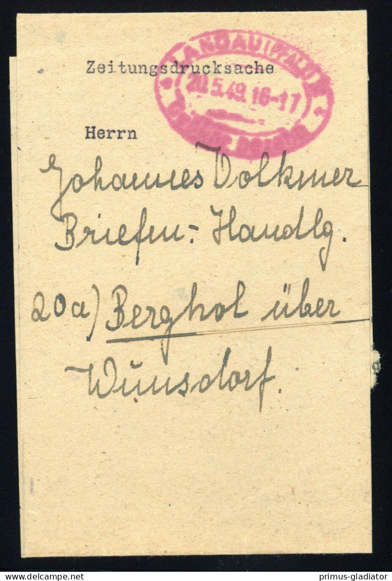 1949, Bizone, Brief - Briefe U. Dokumente