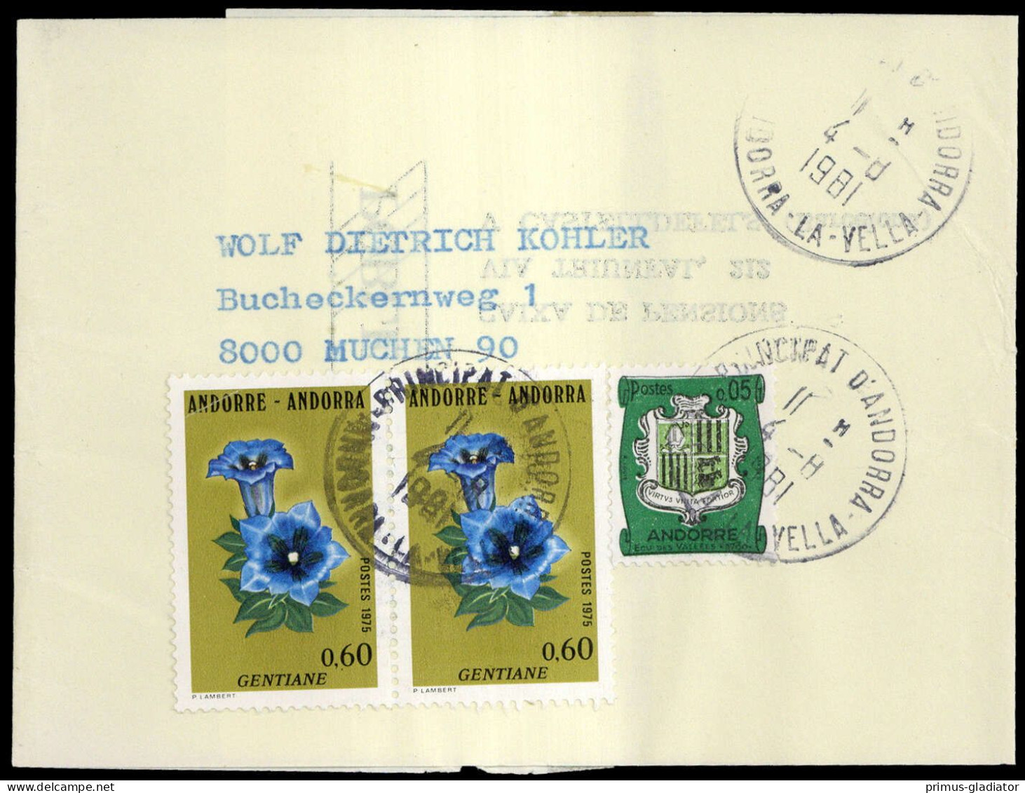 1981, Andorra Französische Post, 164, 266 (2), Brief - Sonstige & Ohne Zuordnung