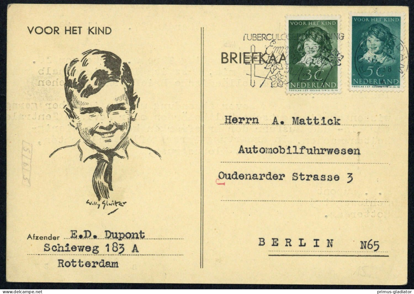 1938, Niederlande, 309, 311, Brief - Other & Unclassified