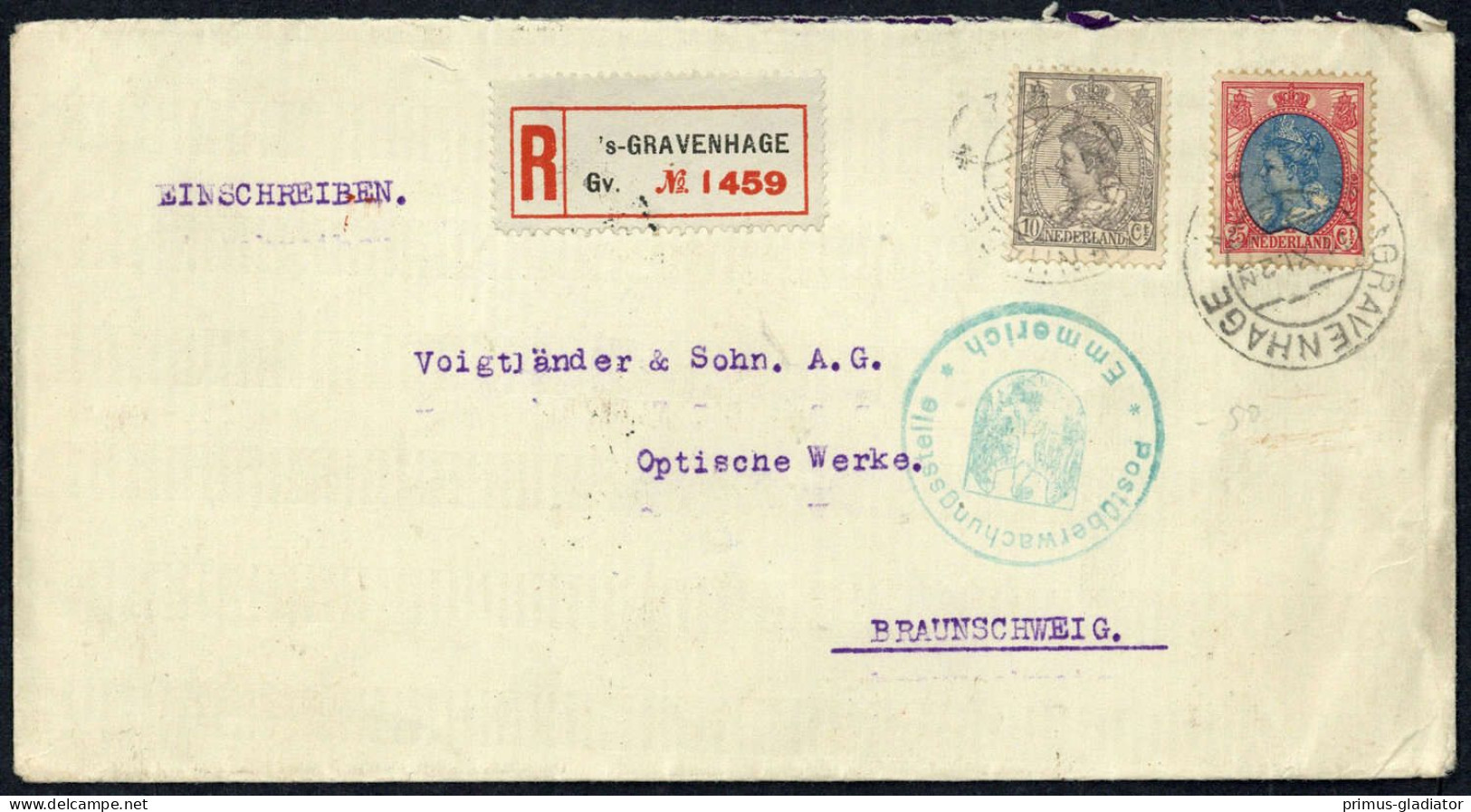 1922, Niederlande, 56, 61, Brief - Other & Unclassified