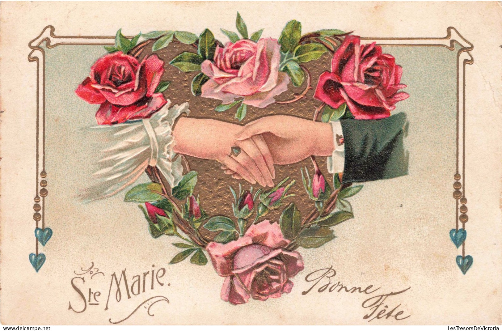 ILLUSTRATION - Mains D'un Couple Marié - Colorisé - Carte Postale Ancienne - Sin Clasificación