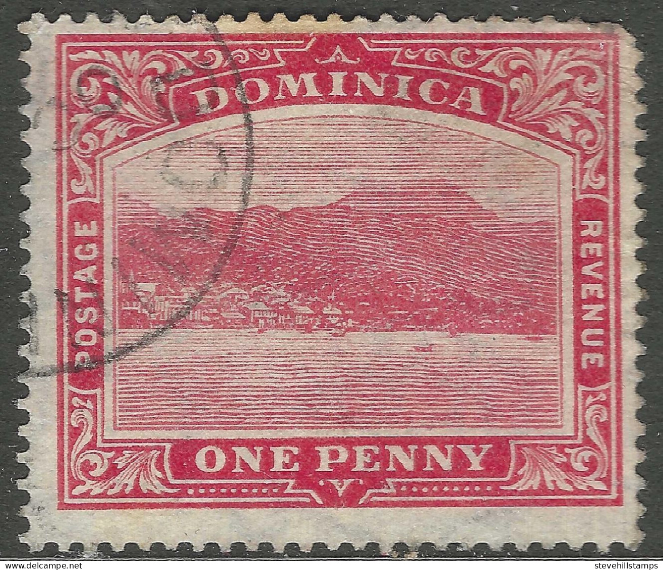 Dominica. 1908-20 "Roseau From The Sea". 1d Used. SG 48 - Dominica (...-1978)