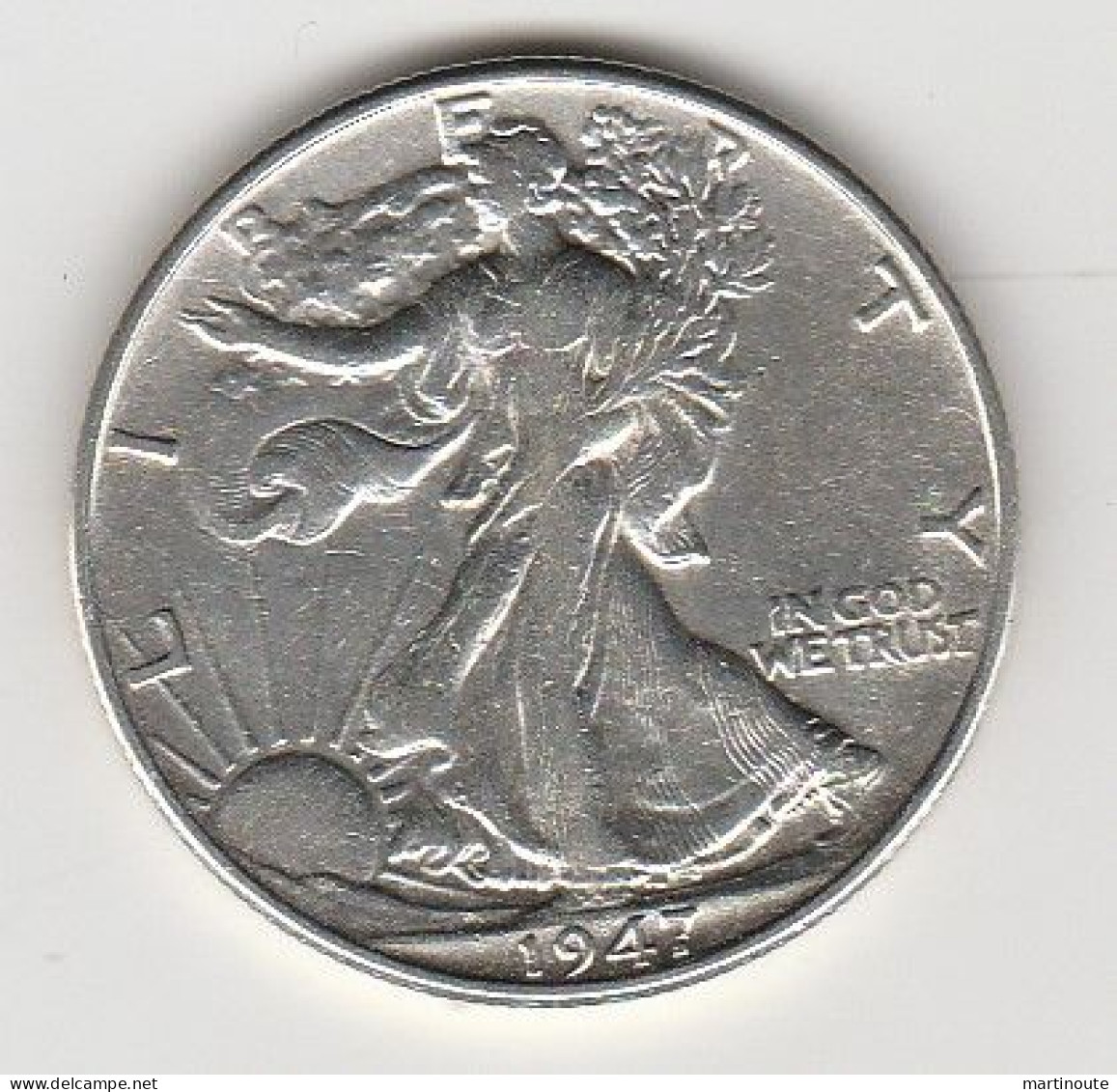 -  MONNAIE 1 DOLLAR 1947 En Argent Poids 12.50 G - - Collezioni