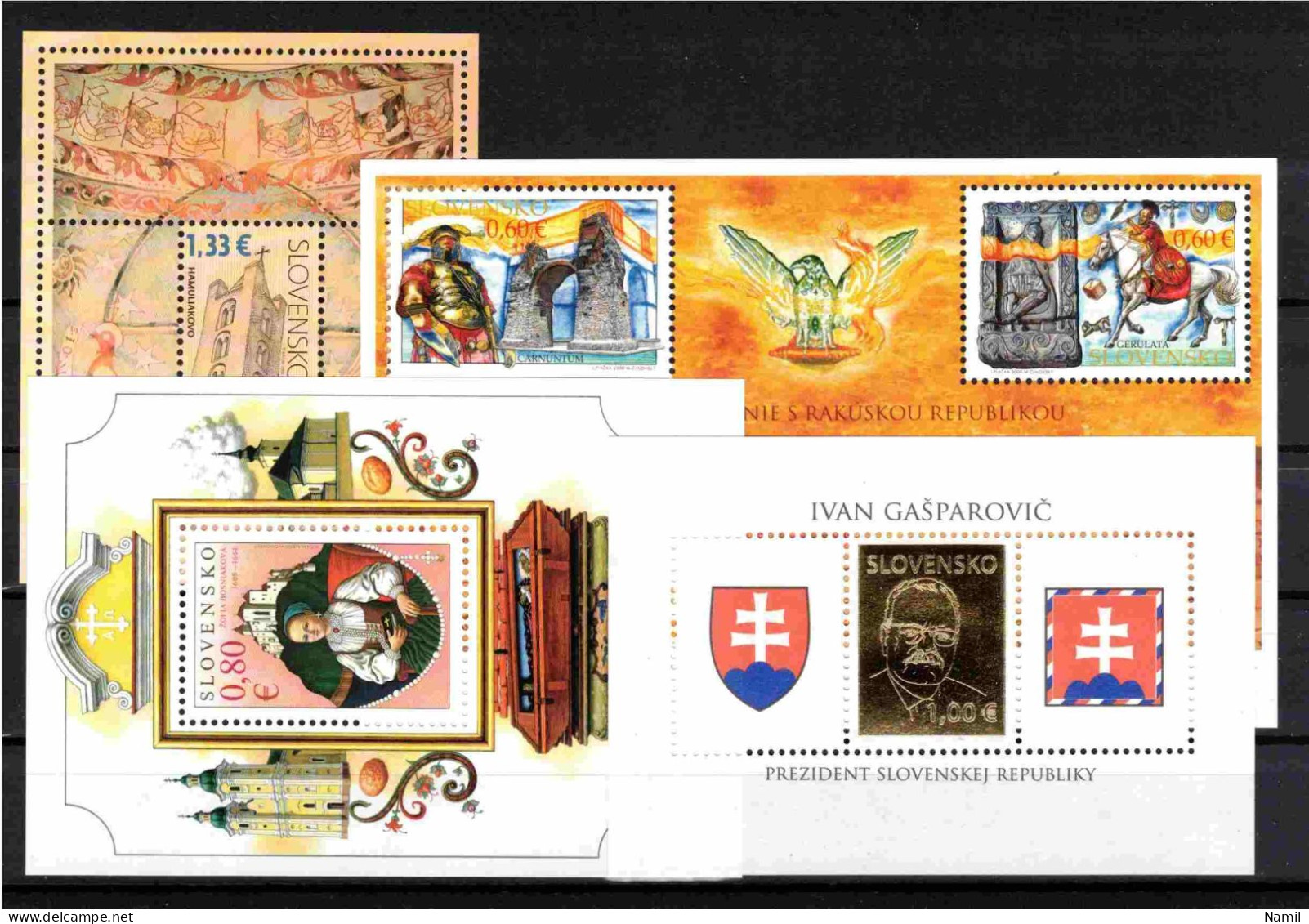 * Slovaquie 2009 Mi 596-627, (MH), L'année Complete, Infime Trace De Charniere, Sans Les Timbres De Carnets - Full Years