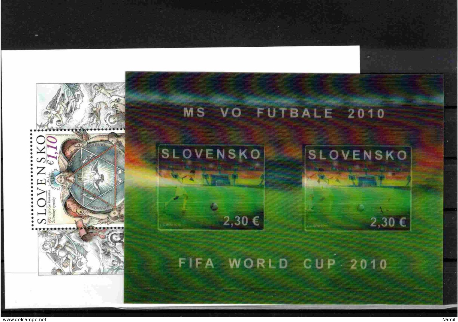 * Slovaquie 2010 Mi 628-651, (MH), L'année Complete, Infime Trace De Charniere, Sans Les Timbres De Carnets - Volledig Jaar