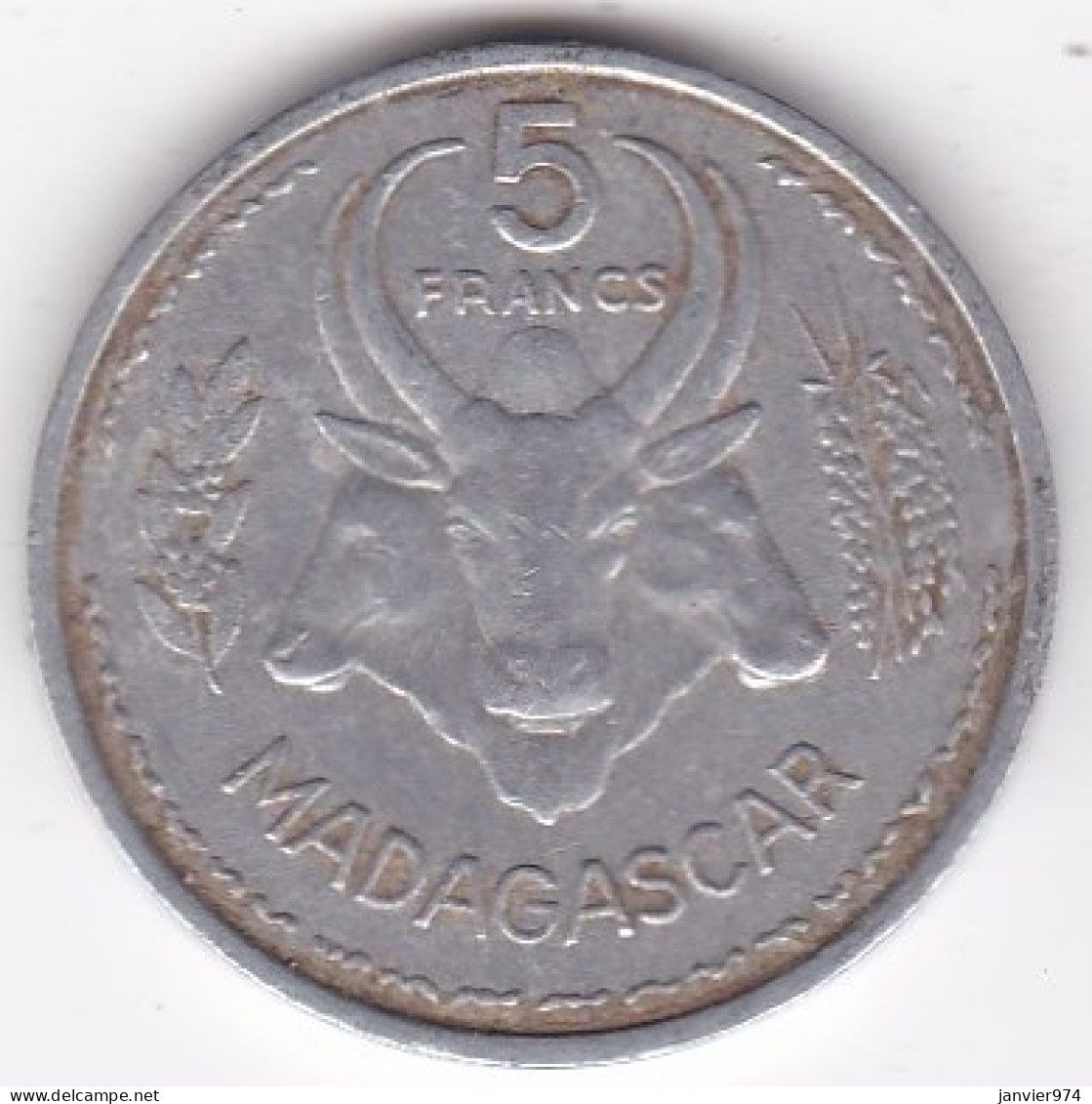 Madagascar , 5 Francs 1953 , En Aluminium , Lec# 106 - Madagaskar