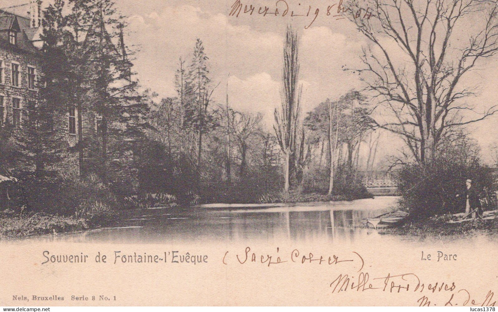 Souvenir De FONTAINE L' EVEQUE - Le Parc "Nels Série 8 N°1 - Fontaine-l'Evêque