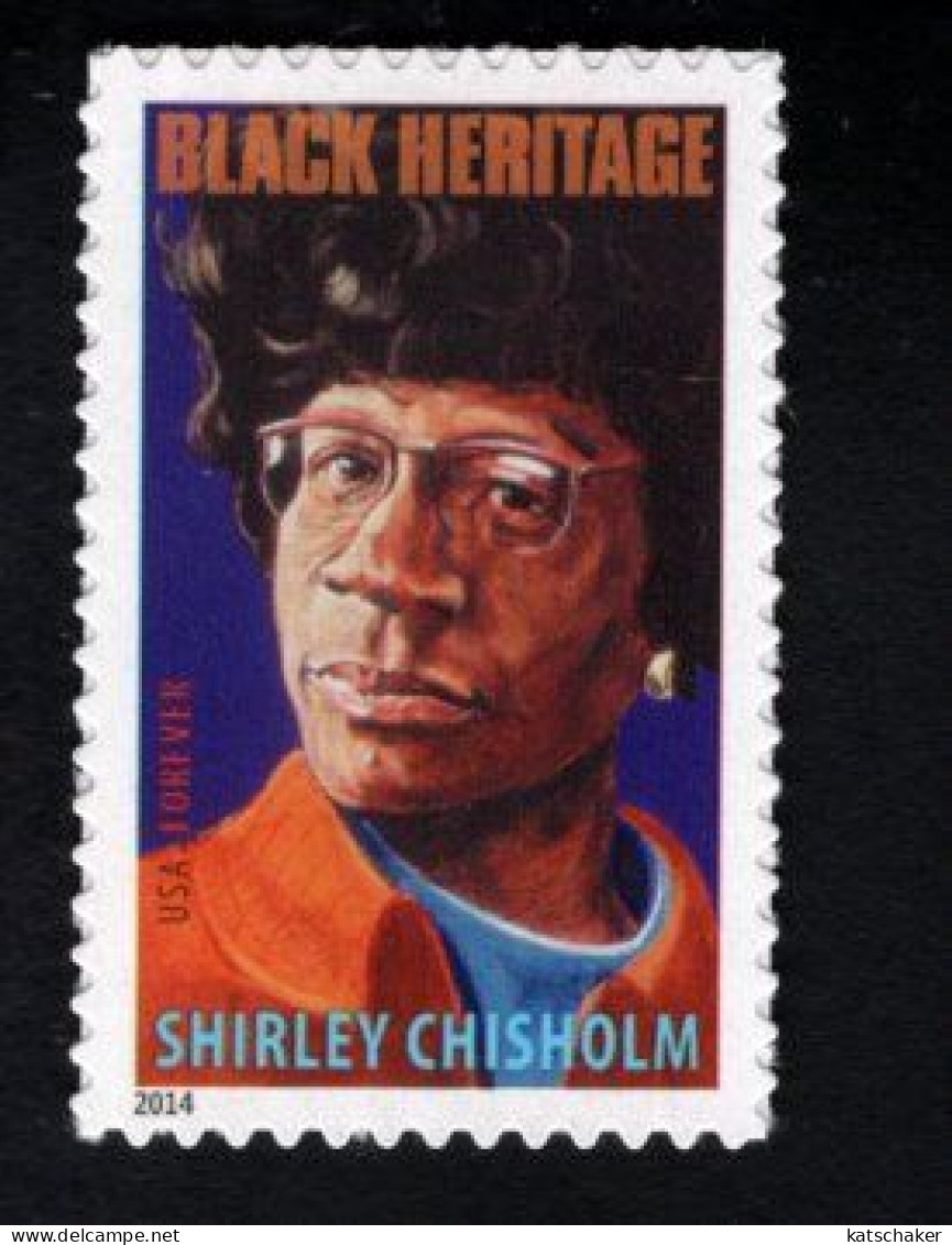 1855238481  2014 SCOTT 4856 (XX) POSTFRIS MINT NEVER HINGED  - BLACK HERITAGE - SHIRLEY CHISHOLM CONGRESSWOMAN - Neufs