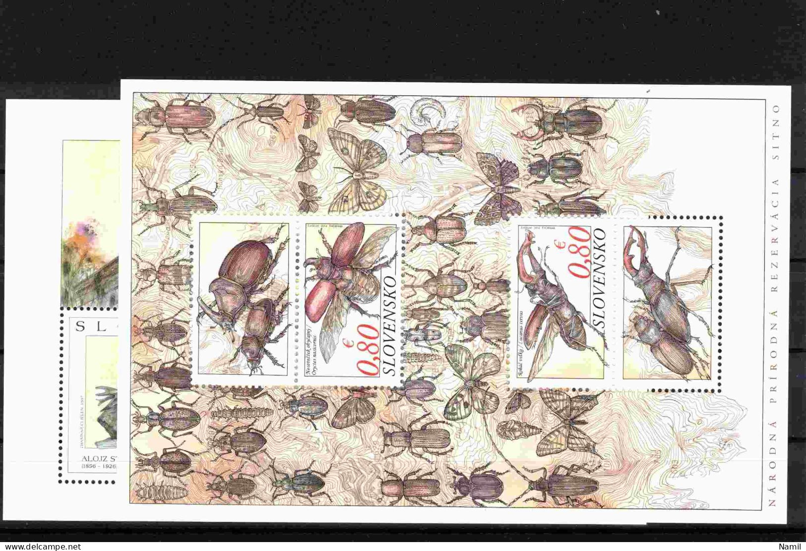 * Slovaquie 2014 Mi 726-753, (MH), L'année Complete, Infime Trace De Charniere, Sans Les Timbres De Carnets - Full Years