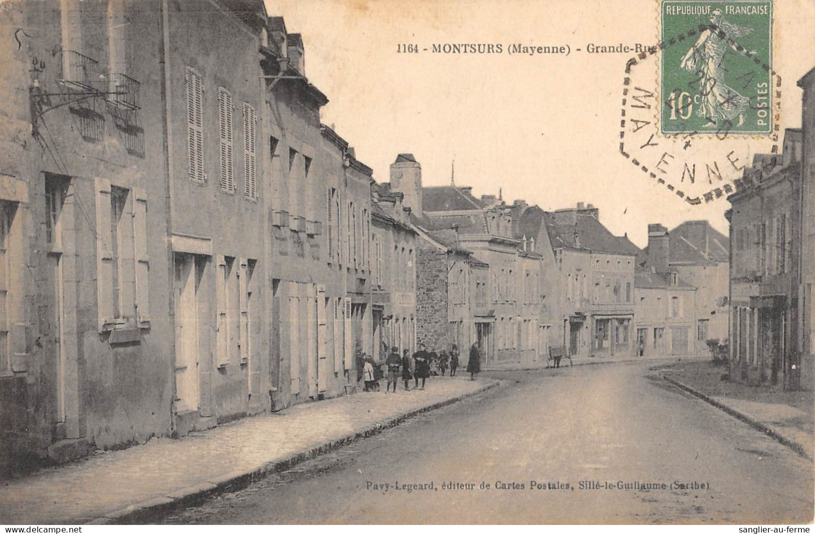 CPA 53 MONTSURS / GRANDE RUE - Sonstige & Ohne Zuordnung