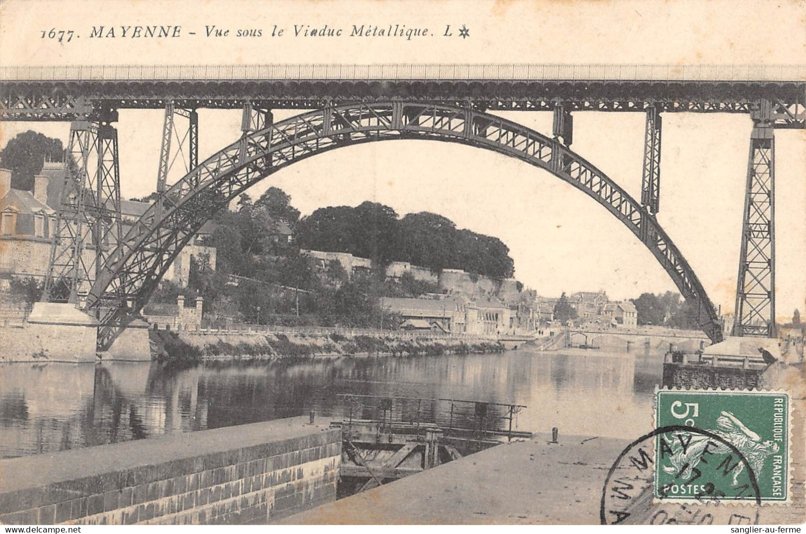 CPA 53 MAYENNE / VUE SOUS LE VIADUC METALLIQUE - Andere & Zonder Classificatie