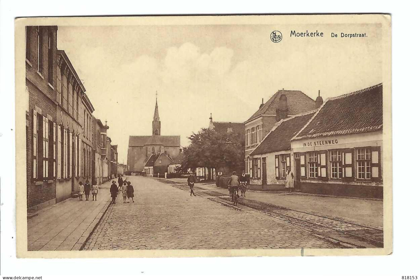 Moerkerke  De Dorpstraat  1943 - Damme