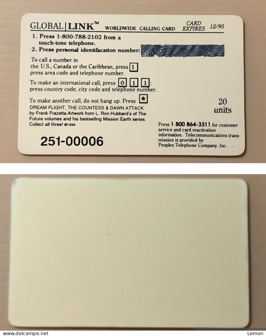 Misprint Mint USA UNITED STATES America Prepaid Telecard Phonecard, Misprint Without Printed Front, Set Of 1 Mint Card - Verzamelingen