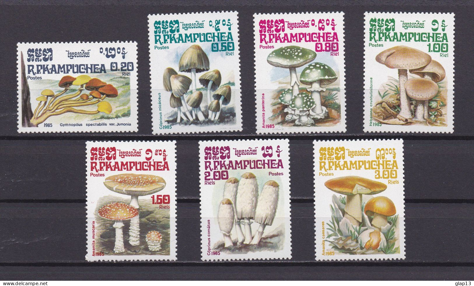 KAMPUCHEA 1985 TIMBRE N°576/82 NEUF** CHAMPIGNONS - Kampuchea