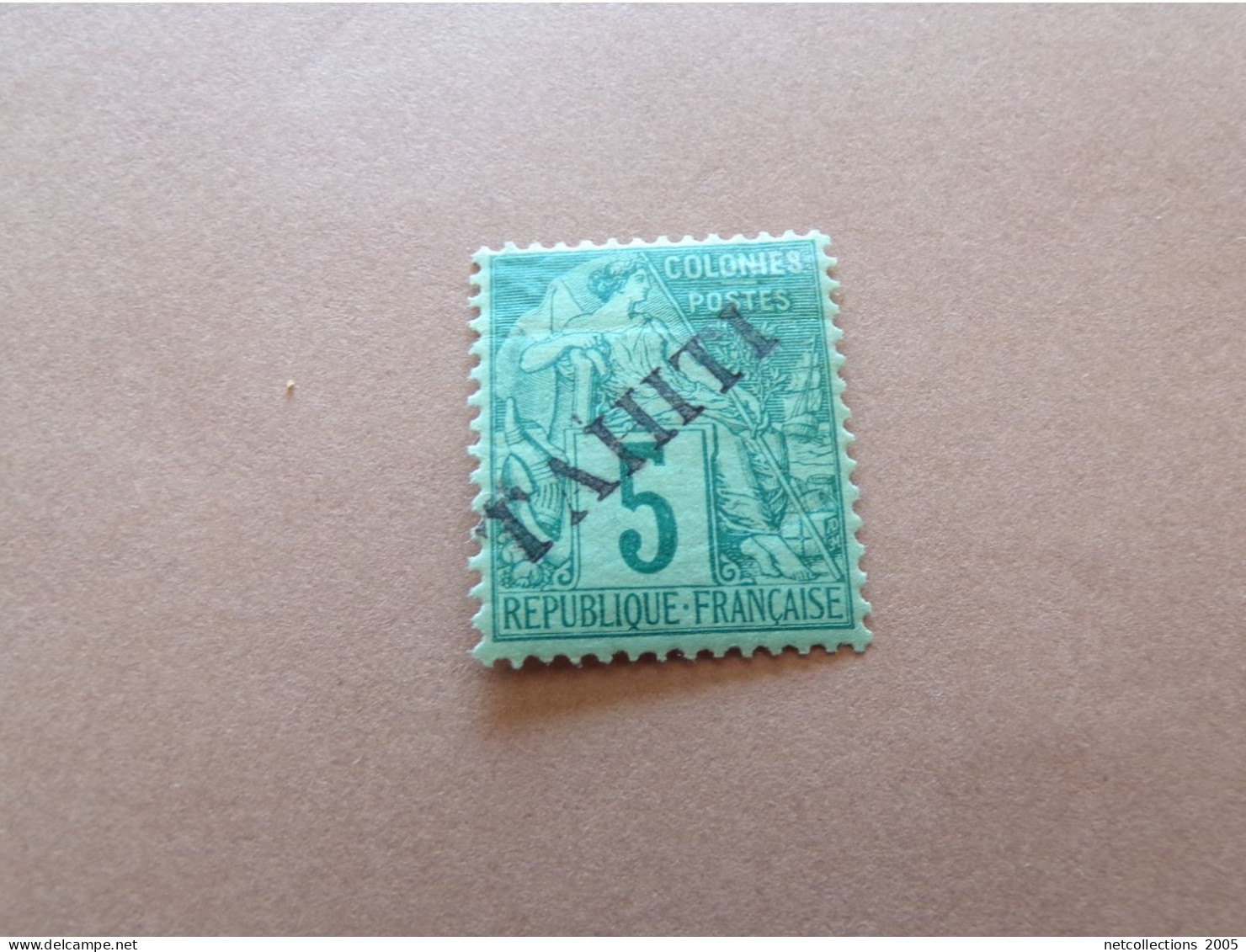 TAHITI 1893 N°10 - NEUF AVEC CHARNIERE (Pochette Roses) - Unused Stamps