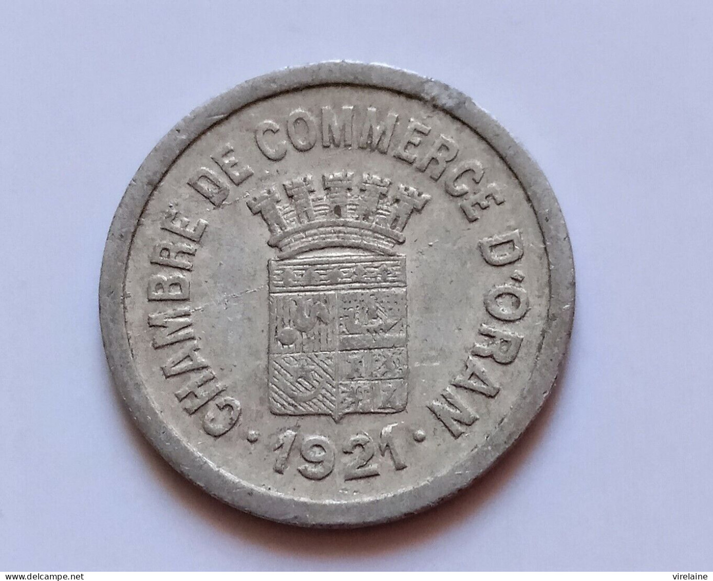 ALGERIE   10  Centimes 1921  Chambre De Commerce D'Oran  (B15 11) - Algérie