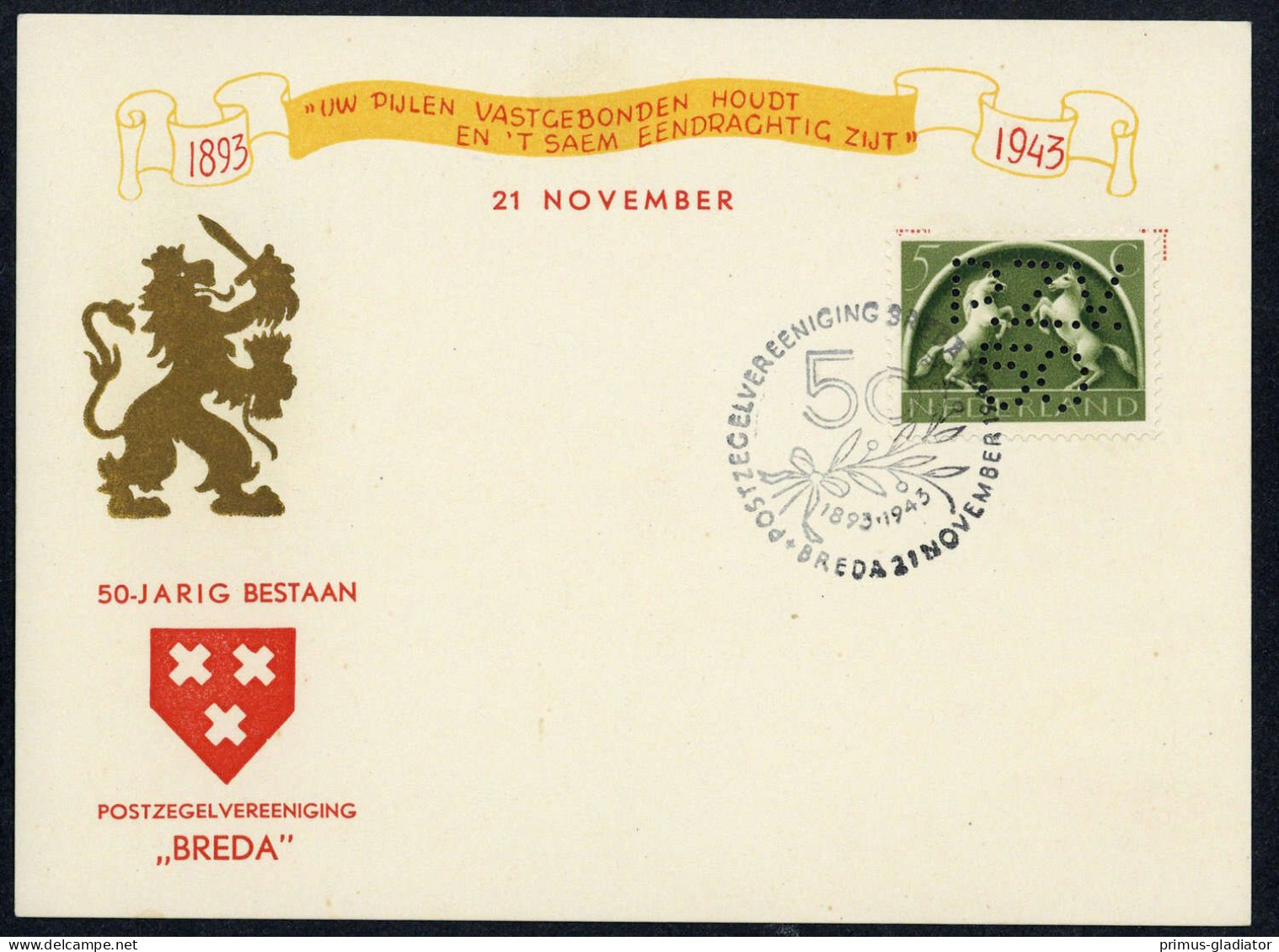1943, Niederlande, 411, Brief - Other & Unclassified