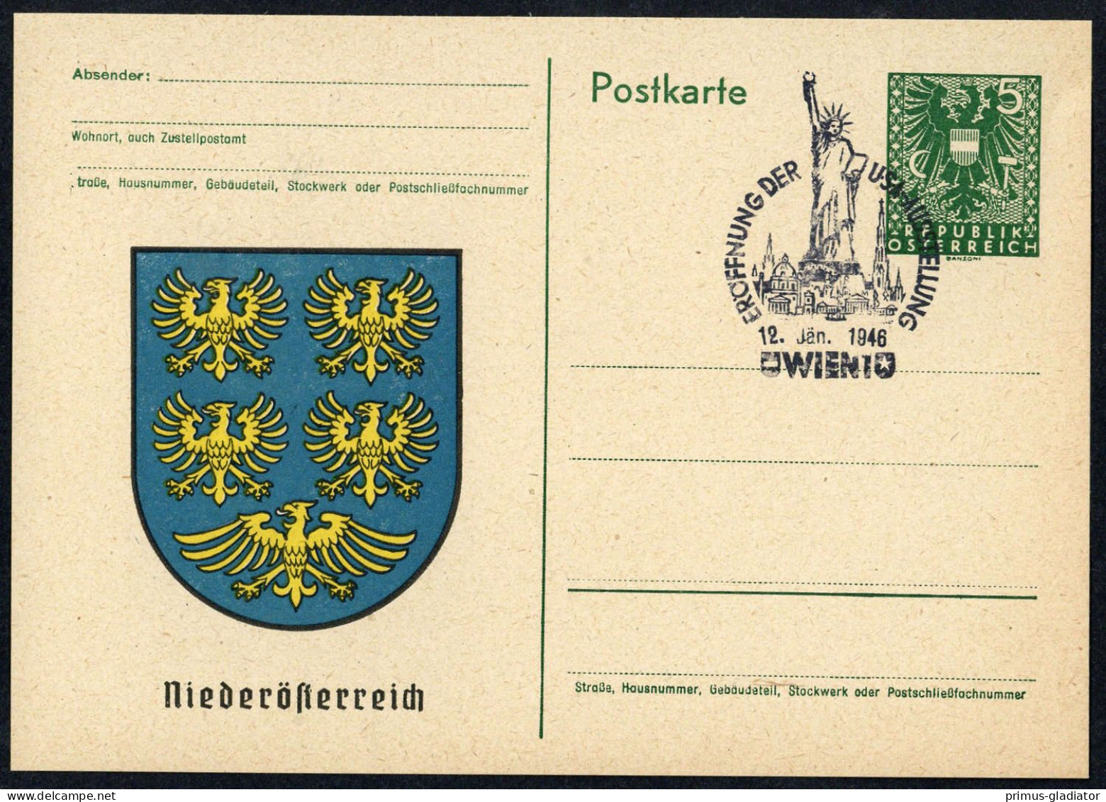 1946, Österreich, PP, Brief - Mechanische Afstempelingen