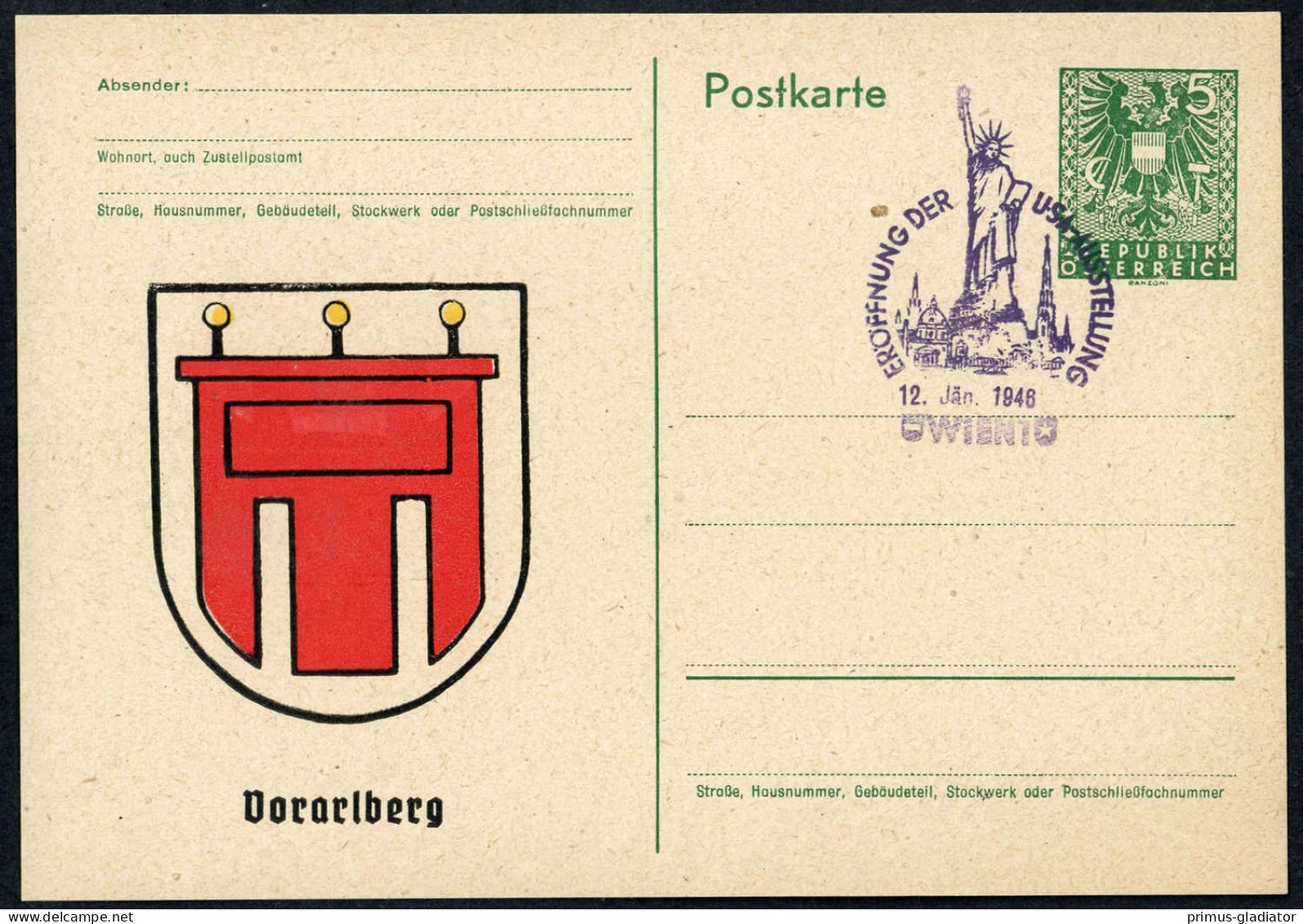 1946, Österreich, PP, Brief - Mechanische Afstempelingen