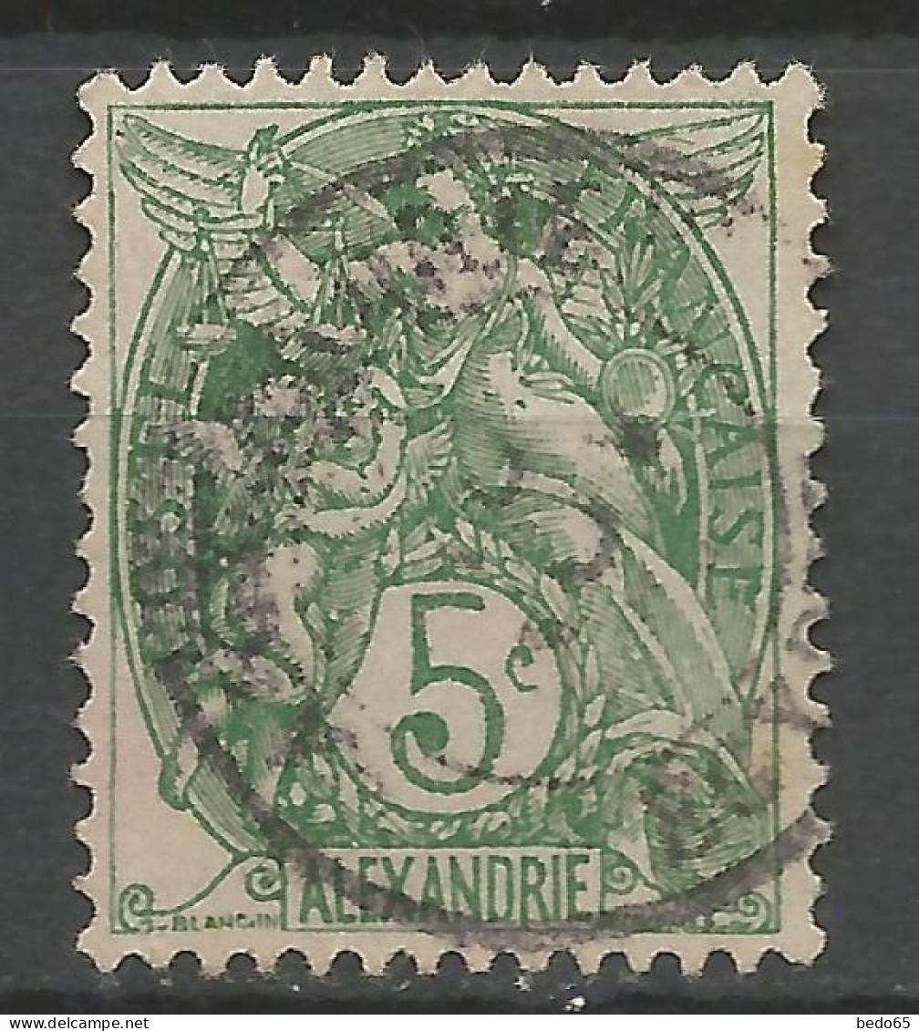 ALEXANDRIE N° 23 Vert-jaune CACHET ALEXANDRIE / Used - Oblitérés