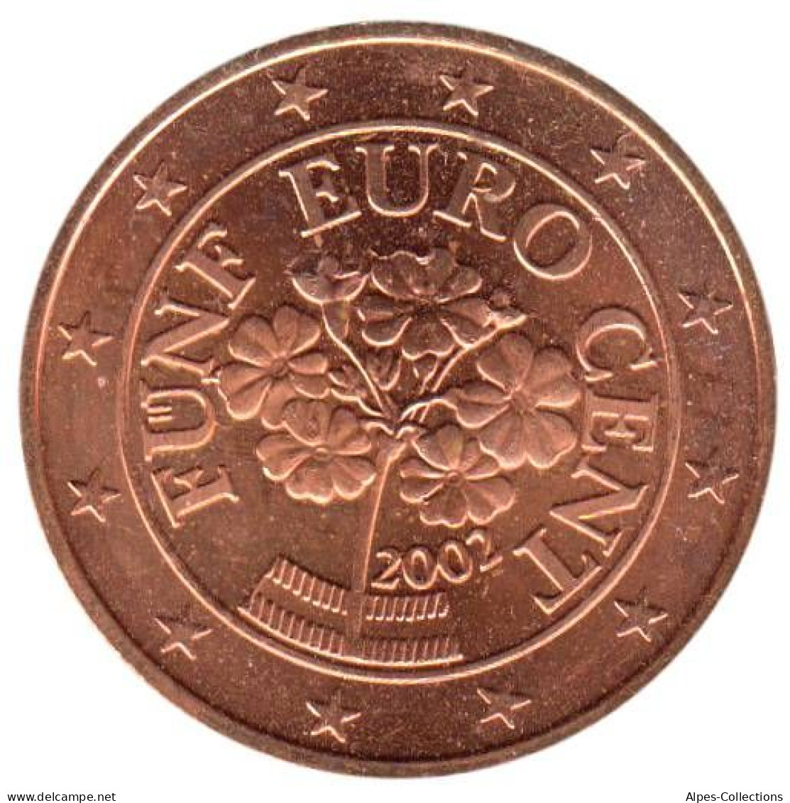 AU00502.1 - AUTRICHE - 5 Cents D'euro - 2002 - Autriche