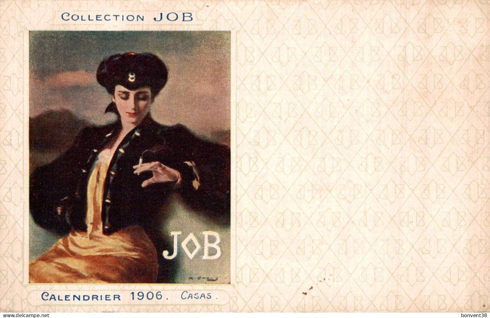 J0709 - Illustrateur - CASAS - Calendrier 1906 - Collection JOB - Casas