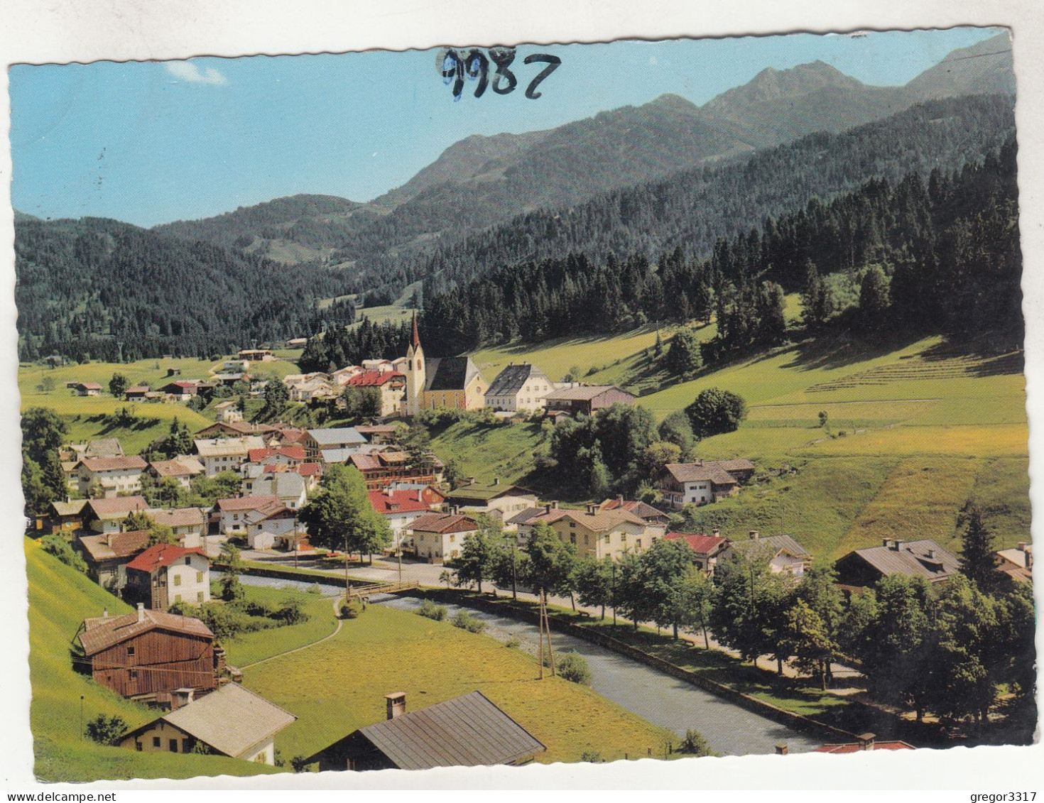 D4220) FIEBERBRUNN Gegen Wildseeloder - Tirol - Fluss Brücke Häuser Details U. Kirche - Fieberbrunn
