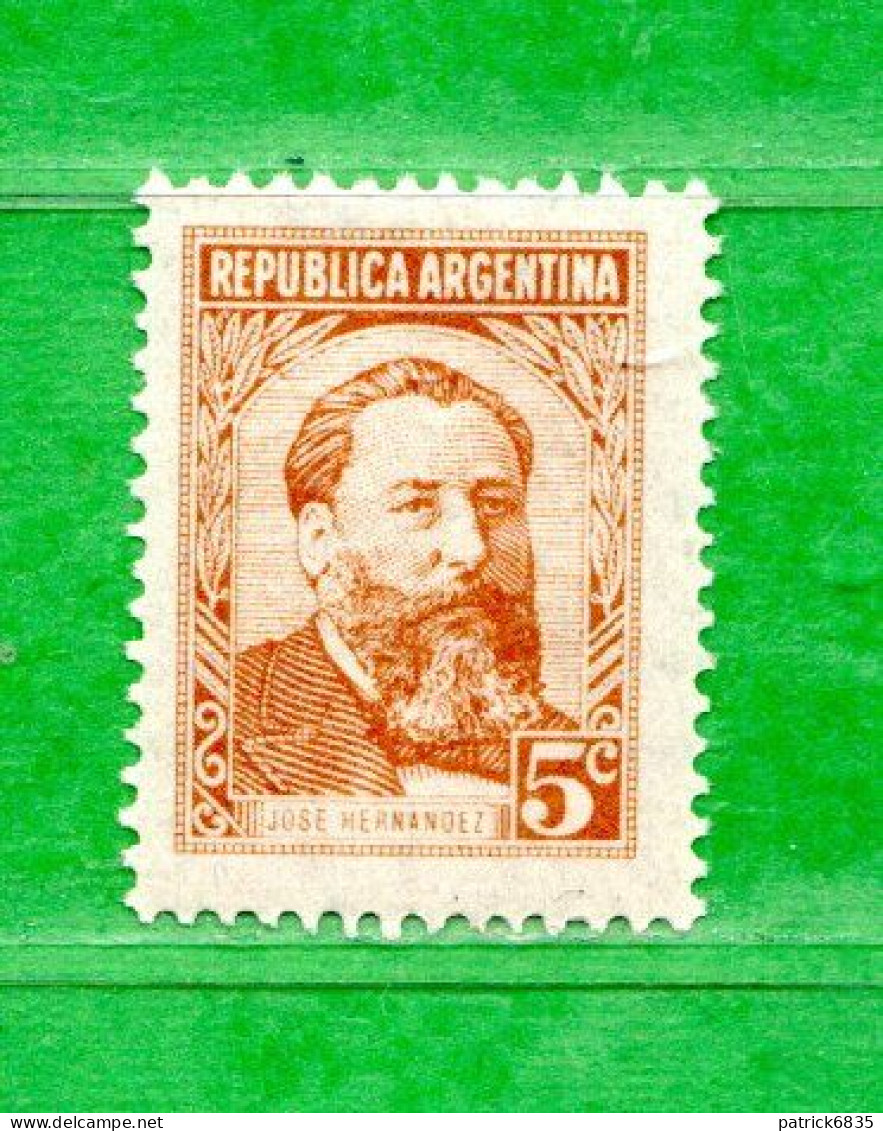 (Mn1)  Argentina - ** 1957 - EFFIGE DI JOSE' HERNANDEZ.  Yvert  578A.   MNH. - Ongebruikt