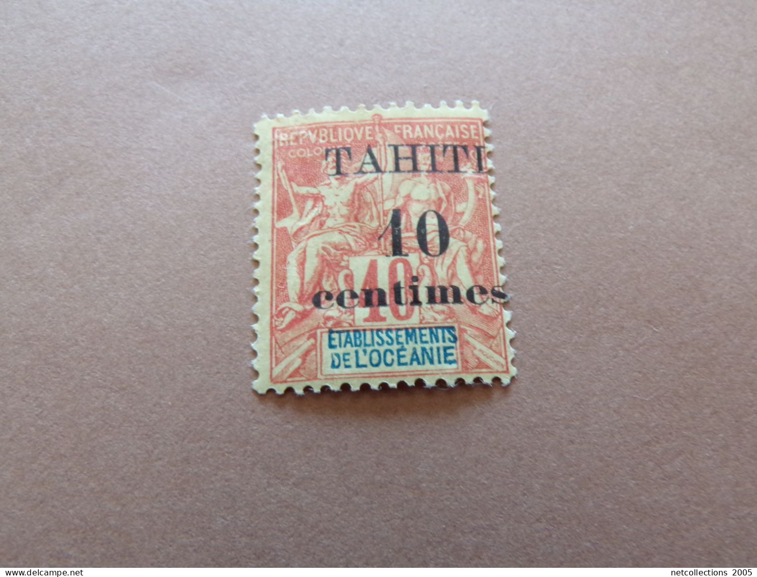 TAHITI 1903 N°32 - OBLITERE AVEC CHARNIERE (Pochette Roses) - Gebruikt