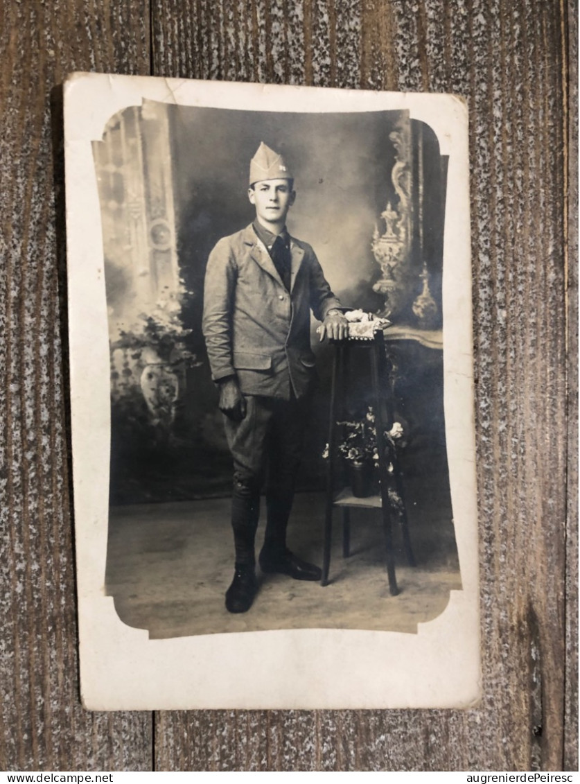 Photo Carte Poilu Soldat Du 98eme Régiment D’infanterie 1917.   14-18 - 1914-18