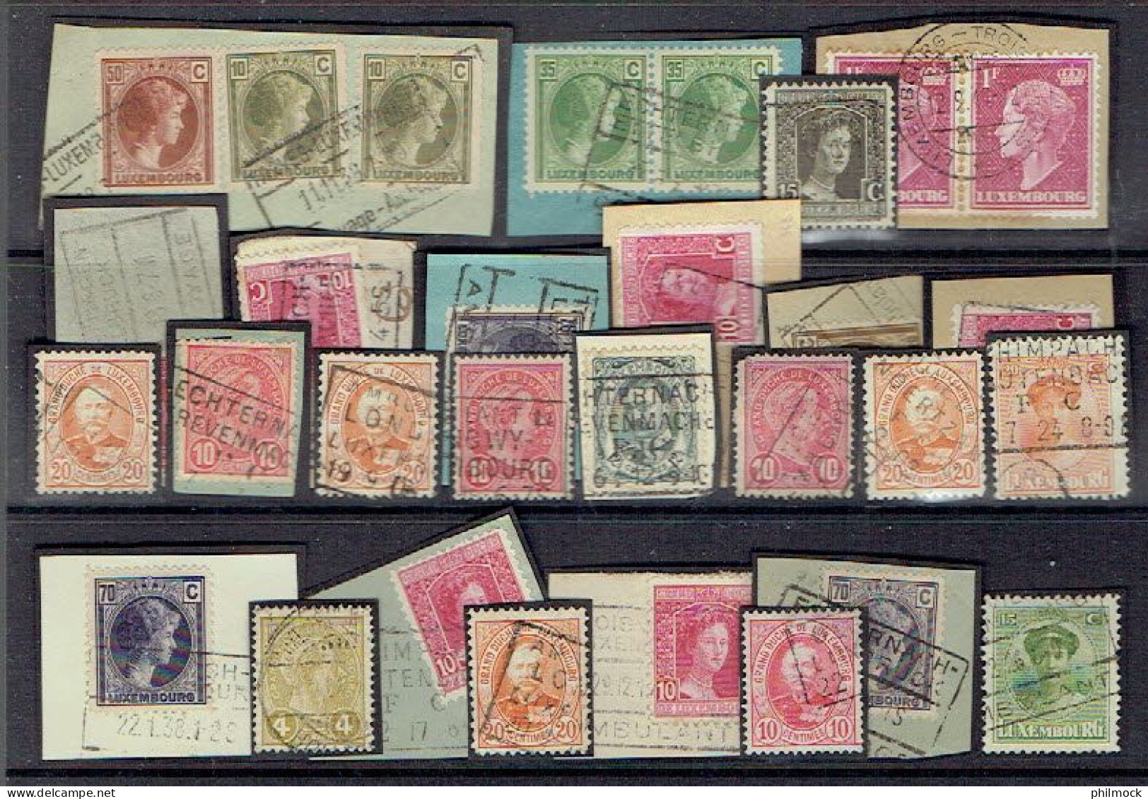 M - Luxembourg Lot De 26 Pièces Oblitérés Chemin De Fer - Used Stamps