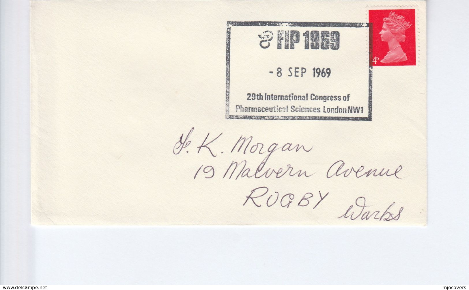 1969 PHARMACEUTICAL Science CONGRESS Cover EVENT GB Stamps Pharmacy Health Medicine Chemistry - Pharmazie