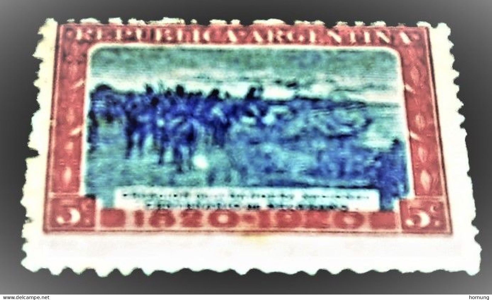 Argentina, 1920, Hissung (Battle Of) Belgrano, MNH. Michel # 243 ( Lousy Shot-excelent Stamp ) ! - Nuevos
